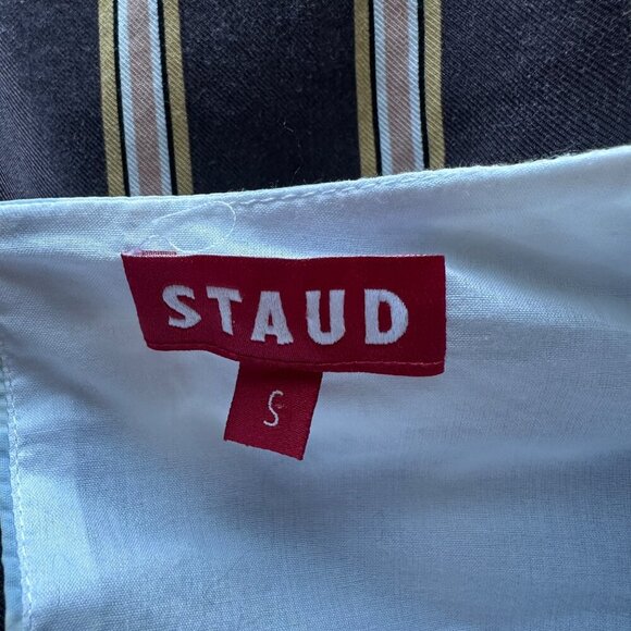 Staud Blanche Ombre Gingham Midi Dress Womens Size S Picnic Cottagecore Pockets - Picture 8 of 12